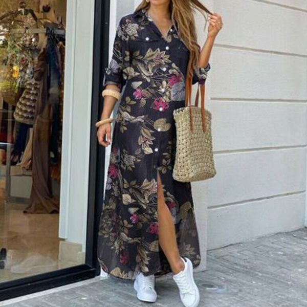 2021 new elegant women sleeve printed shirt spring autumn ol long laides turn-down collar party es 1e9b, Black;gray
2021 new elegant women sleeve printed shirt spring autumn ol long laides turn-down collar party es 1e9b, Black;gray