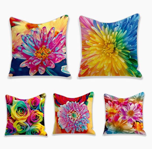 pillow case colored flower square cushion cover polyester throw pillows cushions for home decor 45x45cm
pillow case colored flower square cushion cover polyester throw pillows cushions for home decor 45x45cm