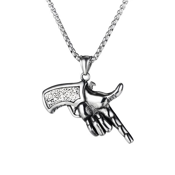 chain necklaces pendants for mens man sliver stainless steel choker hip pop gun gesture tag jewelrys to boys loves gifts gx1873, Silver
chain necklaces pendants for mens man sliver stainless steel choker hip pop gun gesture tag jewelrys to boys loves gifts gx1873, Silver