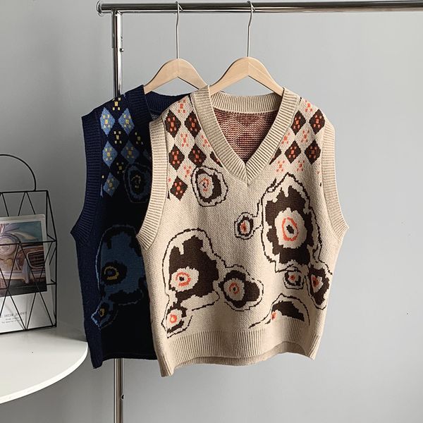 spring new 2021 v-neck vest sleeveless knitted vintage print all match sweater casual women pullovers f451, Black;white
spring new 2021 v-neck vest sleeveless knitted vintage print all match sweater casual women pullovers f451, Black;white