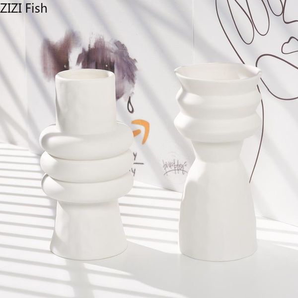 european white spiral ceramic vase dried flowers hydroponic flower arrangement living room dining table art vase home decoration
european white spiral ceramic vase dried flowers hydroponic flower arrangement living room dining table art vase home decoration