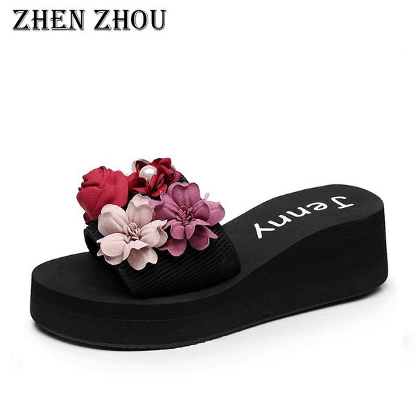 slippers sandals women 2021 flowers wedges beach shoes flip flops female summer fashion wear holiday, Black
slippers sandals women 2021 flowers wedges beach shoes flip flops female summer fashion wear holiday, Black