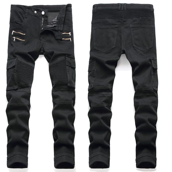 men's jeans cycling pants army green motorcycle denim plus size trousers european and american, Blue
men's jeans cycling pants army green motorcycle denim plus size trousers european and american, Blue