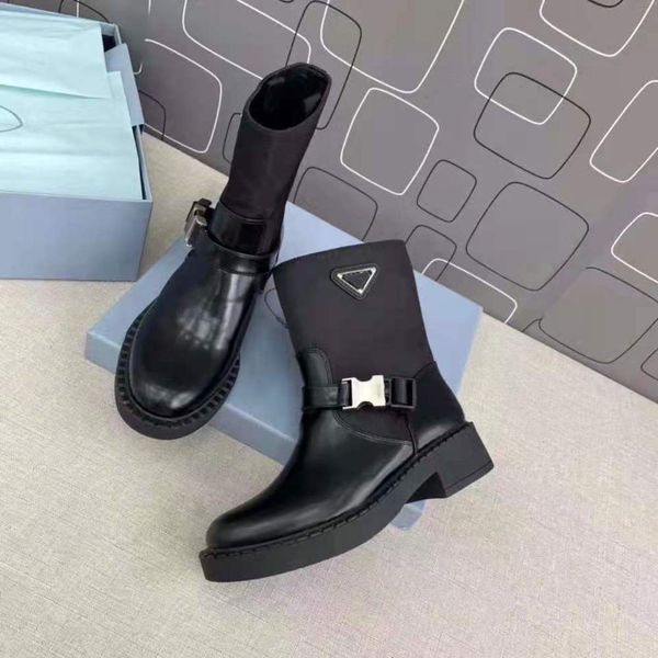 2021 fall new triangle mark martin boots british knight short boots thick-soled middle tube casual single boots, Black
2021 fall new triangle mark martin boots british knight short boots thick-soled middle tube casual single boots, Black