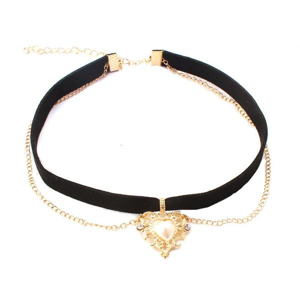 Velvet All-match Collar Temperament Neck Jewelry Retro Girl Peach Heart Pendant Necklace Black Lolita Bib Clavicle Chain E01, Blue;gray
Velvet All-match Collar Temperament Neck Jewelry Retro Girl Peach Heart Pendant Necklace Black Lolita Bib Clavicle Chain E01, Blue;gray