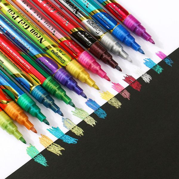 gel pens gn 12 colors 0.7mm glitter acrylic paint marker pen sketch drawing color pastel neon office school art painting
gel pens gn 12 colors 0.7mm glitter acrylic paint marker pen sketch drawing color pastel neon office school art painting