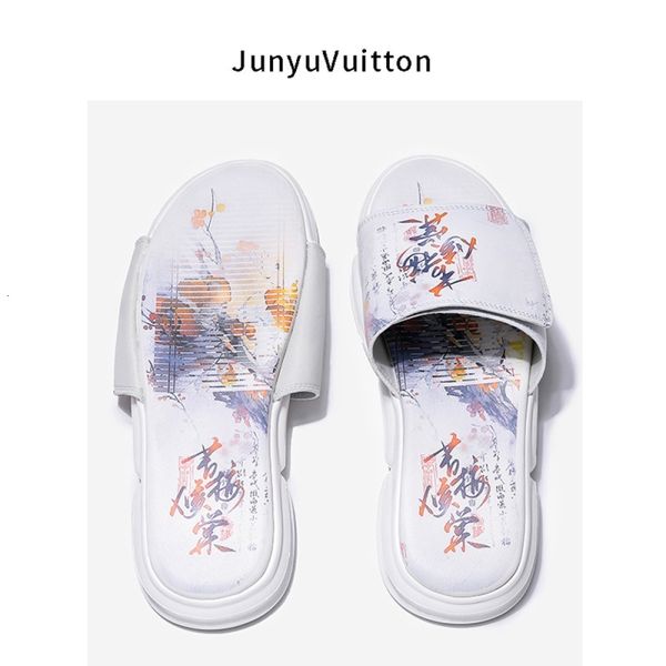 slippers summer slippers men's national fashion net red personality versatile beach sandals wear trend leisure fz26, Black
slippers summer slippers men's national fashion net red personality versatile beach sandals wear trend leisure fz26, Black