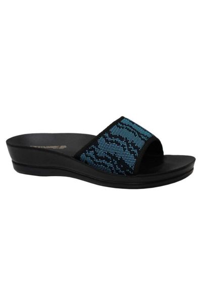 slippers , selena-3, anatomical, women slippers, blue, Black 
slippers , selena-3, anatomical, women slippers, blue, Black