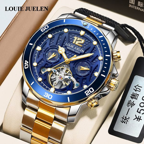 men's watches mechanical automatic 2021 brand luxury 30m waterproof stainless steel, Slivery;brown
men's watches mechanical automatic 2021 brand luxury 30m waterproof stainless steel, Slivery;brown