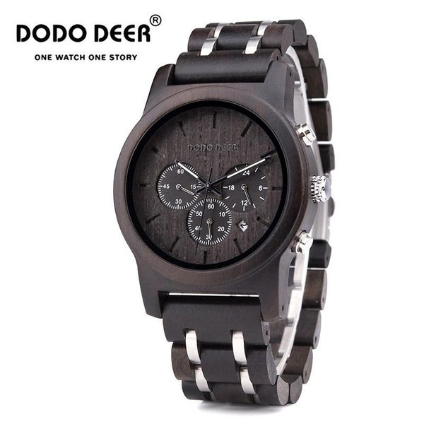 wristwatches dodo deer wooden men watches relogio masculino stylish chronograph military watch man oem with box, Slivery;brown
wristwatches dodo deer wooden men watches relogio masculino stylish chronograph military watch man oem with box, Slivery;brown