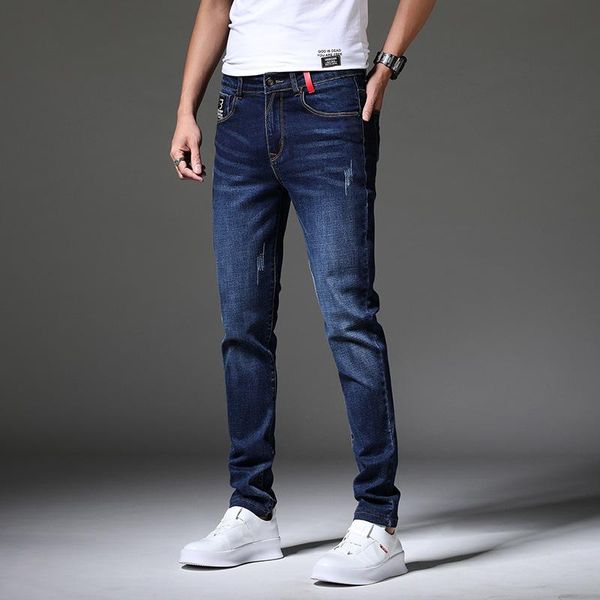 men's jeans fashion men stretch skinny for casual slim fit denim pants designer elastic straight male trousers, Blue
men's jeans fashion men stretch skinny for casual slim fit denim pants designer elastic straight male trousers, Blue