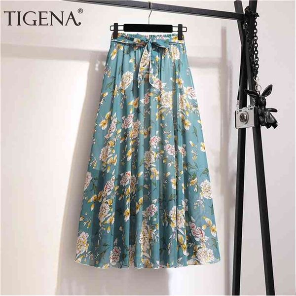tigena floral print chiffon long skirt women fashion summer belt a line high waist pleated skirt female aesthetic skirt 210724, Black
tigena floral print chiffon long skirt women fashion summer belt a line high waist pleated skirt female aesthetic skirt 210724, Black
