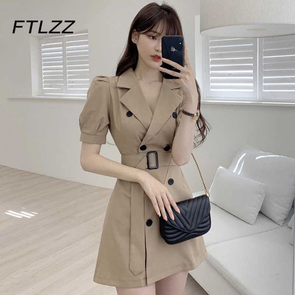 women streetwear blazer dress koeran summer vintage notched double breasted office es woman casual lace up short 210602, Black;gray
women streetwear blazer dress koeran summer vintage notched double breasted office es woman casual lace up short 210602, Black;gray