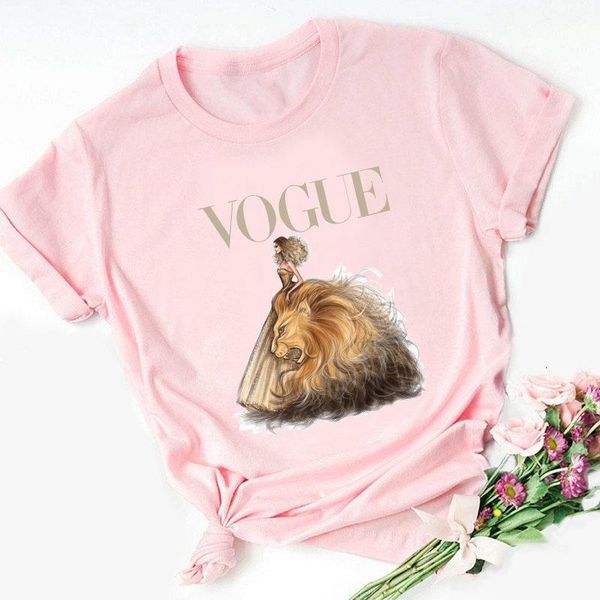 vogue princess print pink t shirt women short sleeve o neck loose tshirt women tee shirt female clothes camisetas mujer, White
vogue princess print pink t shirt women short sleeve o neck loose tshirt women tee shirt female clothes camisetas mujer, White