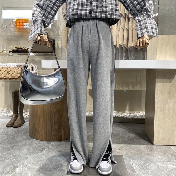 women's pants & capris brand original design 2021 solid color slacks with elastic waist-side slit show slim, Black;white
women's pants & capris brand original design 2021 solid color slacks with elastic waist-side slit show slim, Black;white