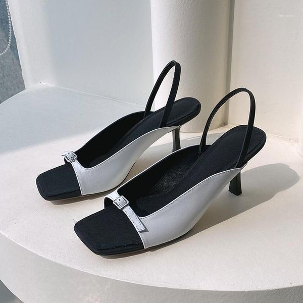 fashion summer sandals handmade genuine leather lady peep toe fine heel shallow mouth classics woman shoes 34-401, Black
fashion summer sandals handmade genuine leather lady peep toe fine heel shallow mouth classics woman shoes 34-401, Black