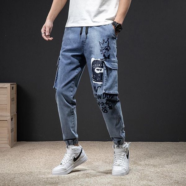 men's jeans cargo men streetwear denim jogger pants baggy harem jean trousers plus size 8xl, Blue
men's jeans cargo men streetwear denim jogger pants baggy harem jean trousers plus size 8xl, Blue