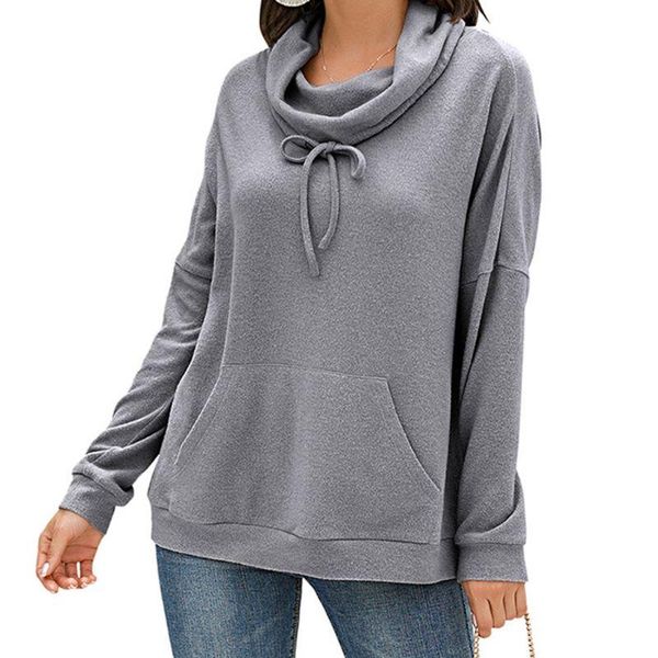 women's hoodies & sweatshirts women long sleeve loose sweatshirt cowl neck drawstring pullover with pocket bx0b, Black
women's hoodies & sweatshirts women long sleeve loose sweatshirt cowl neck drawstring pullover with pocket bx0b, Black