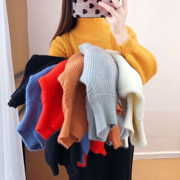 new 2021 version japanese autumn and winter high waist lantern long sleeve knitted sweater z kaa1, White;black
new 2021 version japanese autumn and winter high waist lantern long sleeve knitted sweater z kaa1, White;black