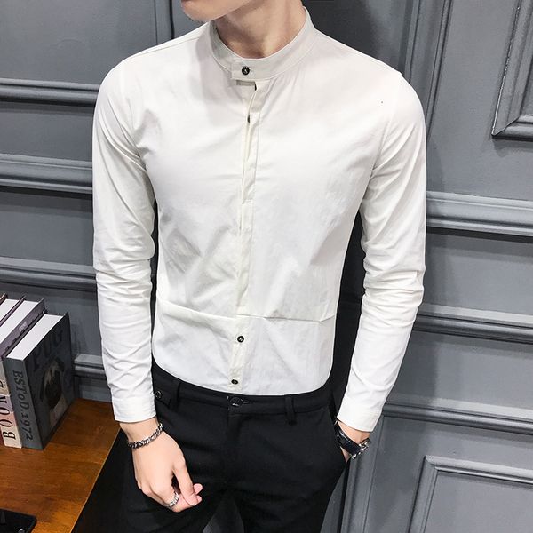2021 spring male support long korean sleeve shirt thin fit shirts dress streetwear social night club clothes homme blouse ezzk, White;black
2021 spring male support long korean sleeve shirt thin fit shirts dress streetwear social night club clothes homme blouse ezzk, White;black