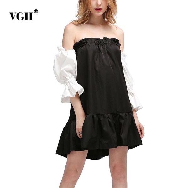 casual dresses vgh patchwork dress for women slash neck long sleeve elegant korean female summer clothing style fashionable, Black;gray
casual dresses vgh patchwork dress for women slash neck long sleeve elegant korean female summer clothing style fashionable, Black;gray