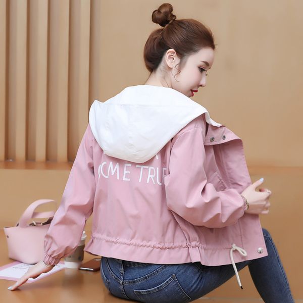 autumn women's coat 2021 new korean loose and versatile short hooded casual et long sve fashion, Black;brown
autumn women's coat 2021 new korean loose and versatile short hooded casual et long sve fashion, Black;brown