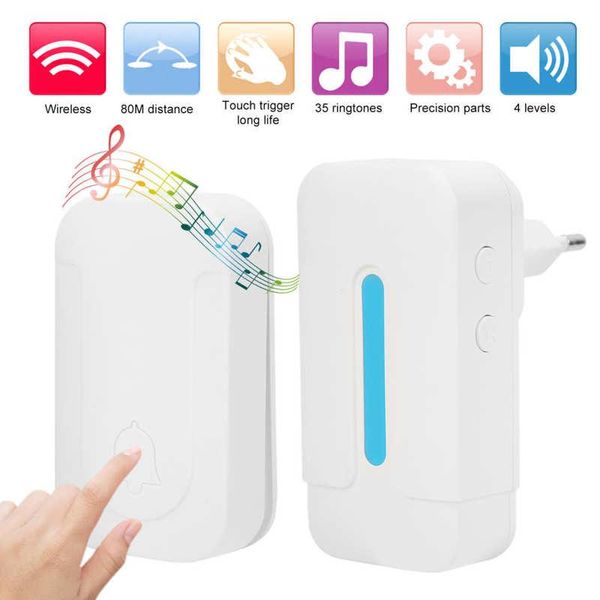 smart wireless doorbell self-powered beeper remote induction waterproof eu plug 100-230v hot
smart wireless doorbell self-powered beeper remote induction waterproof eu plug 100-230v hot