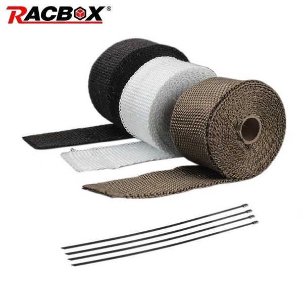 exhaust pipe 5m 10m motorcycle thermal header tape heat insulating wrap fireproof cloth roll with durable steel ties kit
exhaust pipe 5m 10m motorcycle thermal header tape heat insulating wrap fireproof cloth roll with durable steel ties kit