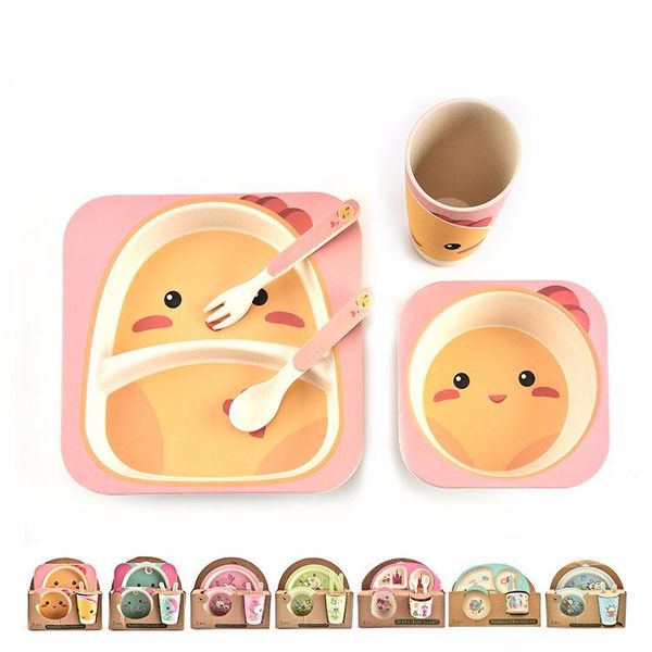 flatware sets delivery bamboo fiber children's tableware 5 piece set grid plate fork cup cute animal pattern
flatware sets delivery bamboo fiber children's tableware 5 piece set grid plate fork cup cute animal pattern