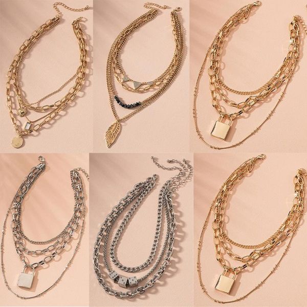 pendant necklaces fashion artificial pearl feather angel multilevel thick chain lock heart shaped for women necklace jewelry, Silver
pendant necklaces fashion artificial pearl feather angel multilevel thick chain lock heart shaped for women necklace jewelry, Silver