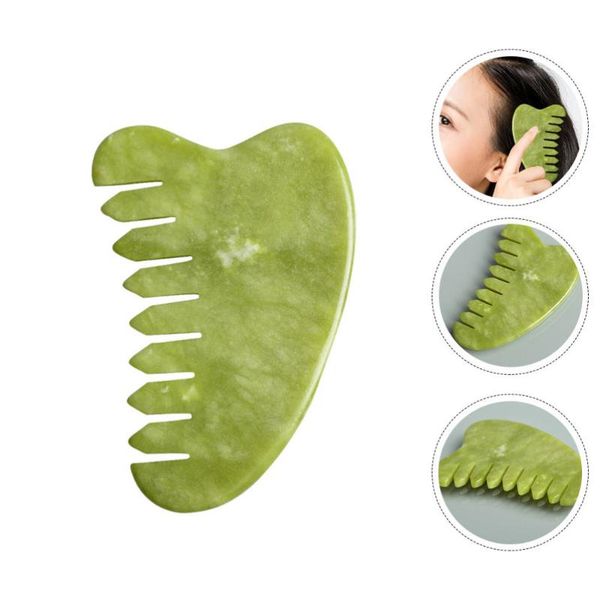 hair brushes 1pc head comb traditional chinese nature jade spa acupuncture tool, Silver 
hair brushes 1pc head comb traditional chinese nature jade spa acupuncture tool, Silver