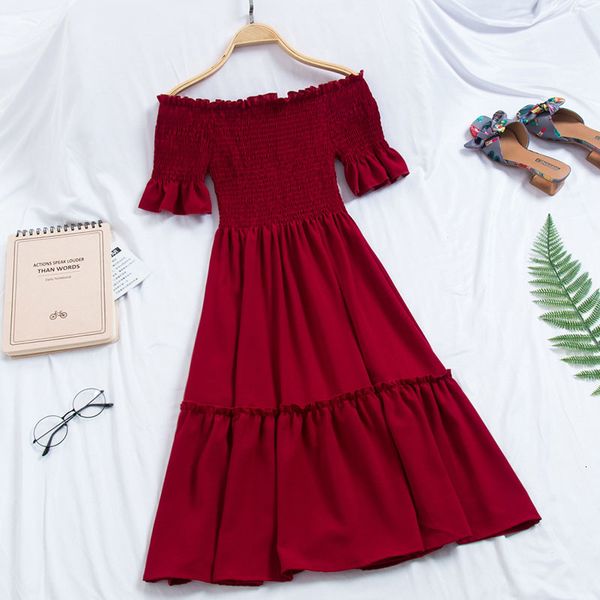 2021 summer new temperament solid color strapless slash neck bohemian slim thin women fashion female es jugd, Black;gray
2021 summer new temperament solid color strapless slash neck bohemian slim thin women fashion female es jugd, Black;gray