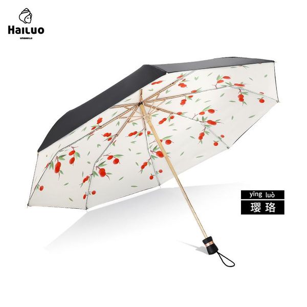 umbrellas upf50+ black coating 3 folding umbrella portable ladies outdoor rain sun ultraviolet u6b
umbrellas upf50+ black coating 3 folding umbrella portable ladies outdoor rain sun ultraviolet u6b