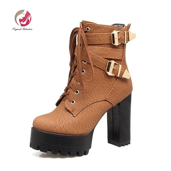 boots original intention women ankle short plush zip round toe square high heel metal decoration shoes woman 4 color size 3-12., Black
boots original intention women ankle short plush zip round toe square high heel metal decoration shoes woman 4 color size 3-12., Black