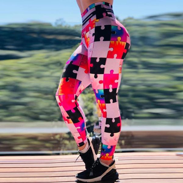 women legging puzzle print gym exercise high waist fitness legging high elasticity running athletic trousers push up yoga pants, White;red
women legging puzzle print gym exercise high waist fitness legging high elasticity running athletic trousers push up yoga pants, White;red
