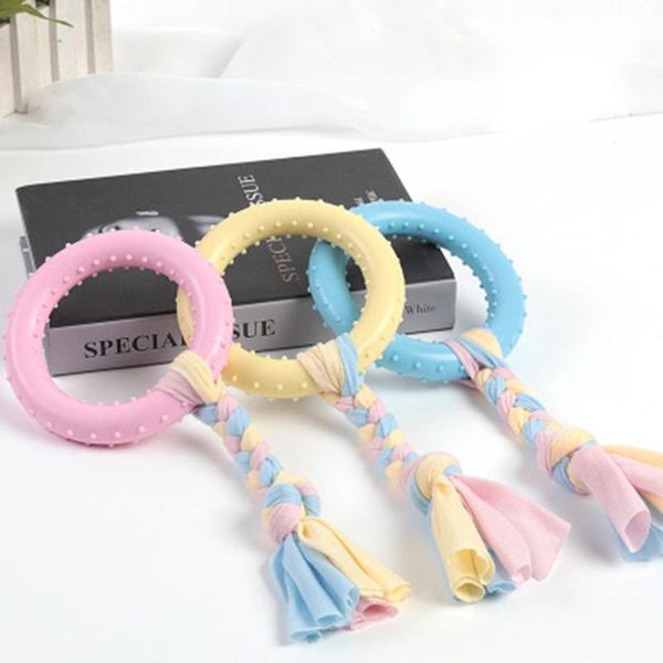 dog toys & chews biting round ring toy cat interactive rubber increase the intelligence molar cleaning tooth puppy training playing rope kno
dog toys & chews biting round ring toy cat interactive rubber increase the intelligence molar cleaning tooth puppy training playing rope kno