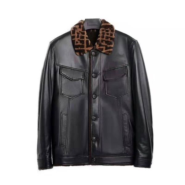 men's leather & faux 100% natural real wool coat men winter 2021 clothes genuine jacket thick warm size l-4xl sheepskin coats, Black
men's leather & faux 100% natural real wool coat men winter 2021 clothes genuine jacket thick warm size l-4xl sheepskin coats, Black