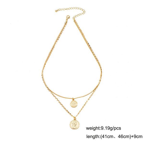 2021 ins new gold snake chain double layers coin geo minimalism choker necklaces trendy korean fashion chic party jewelry, Golden;silver
2021 ins new gold snake chain double layers coin geo minimalism choker necklaces trendy korean fashion chic party jewelry, Golden;silver