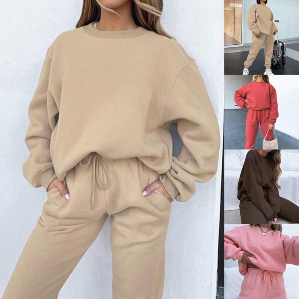 running sets autumn hoodies women two piece set solid fleece oversized tracksuits winter thick warm hooded sweatshirt jogger pants suit, Black;blue
running sets autumn hoodies women two piece set solid fleece oversized tracksuits winter thick warm hooded sweatshirt jogger pants suit, Black;blue