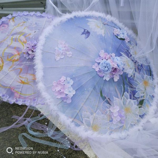 umbrellas 76cm feather bead umbrella flower tassel ribbon parasol lolita lace dance decoration pography wedding hanfu craft
umbrellas 76cm feather bead umbrella flower tassel ribbon parasol lolita lace dance decoration pography wedding hanfu craft