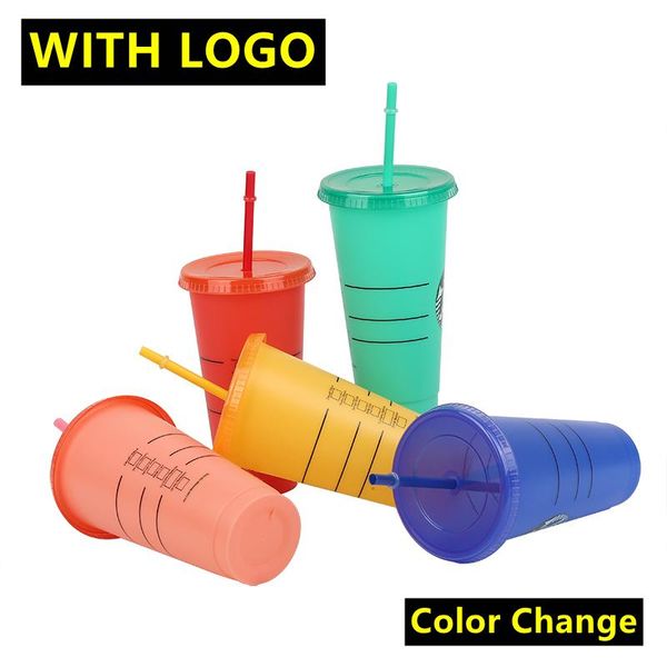 mugs 710ml discoloration straw cup with logo lid cold drink color chang party cups plastic tumbler coffee mug dropship wholesale
mugs 710ml discoloration straw cup with logo lid cold drink color chang party cups plastic tumbler coffee mug dropship wholesale