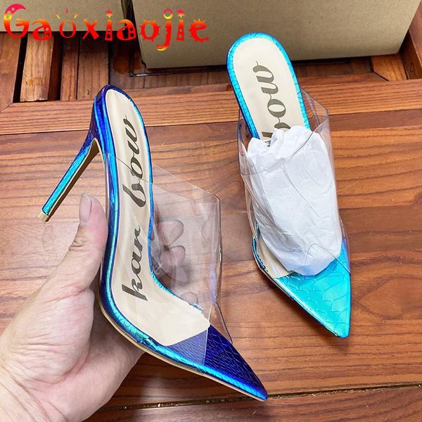slippers gaoxiaojie 2021 fashion transparent slides women shoes light fish mouth pointed career sandals summer wear heels, Black
slippers gaoxiaojie 2021 fashion transparent slides women shoes light fish mouth pointed career sandals summer wear heels, Black
