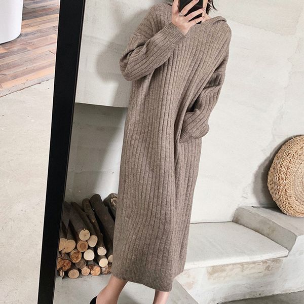 new 2021 women's spring autumn solid knitted korean style ladies casual long sleeve hooded es for female s9dj, Black;gray
new 2021 women's spring autumn solid knitted korean style ladies casual long sleeve hooded es for female s9dj, Black;gray