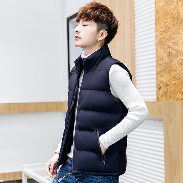 men's vests standself brand men stand collar warm waistcoats clothing cotton-padded vest fashion male coat sleeveless, Black;white
men's vests standself brand men stand collar warm waistcoats clothing cotton-padded vest fashion male coat sleeveless, Black;white