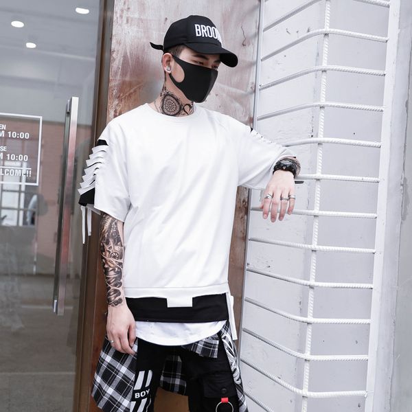 2021 spring women hip hop men's ditch t male shirt white t-shirt april momo harajuku shredded ribbons tshirt streetwear hzno, Black
2021 spring women hip hop men's ditch t male shirt white t-shirt april momo harajuku shredded ribbons tshirt streetwear hzno, Black