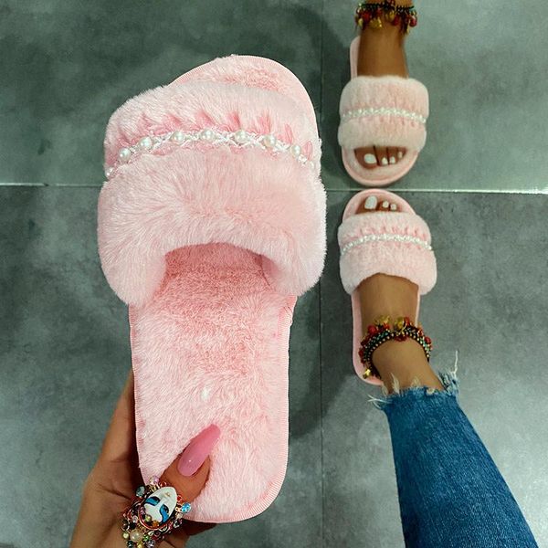 slippers bedroom autumn winter fashion women's short plush warm ladies non-slip home cottin shoes pearl woman men fluffy, Black
slippers bedroom autumn winter fashion women's short plush warm ladies non-slip home cottin shoes pearl woman men fluffy, Black