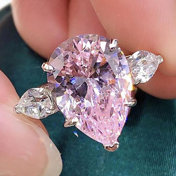 cluster rings sunlight 100% 925 sterling silver 10*14mm water drop z high carbon diamond for women wedding party fine jewelry gifts, Golden;silver 
cluster rings sunlight 100% 925 sterling silver 10*14mm water drop z high carbon diamond for women wedding party fine jewelry gifts, Golden;silver