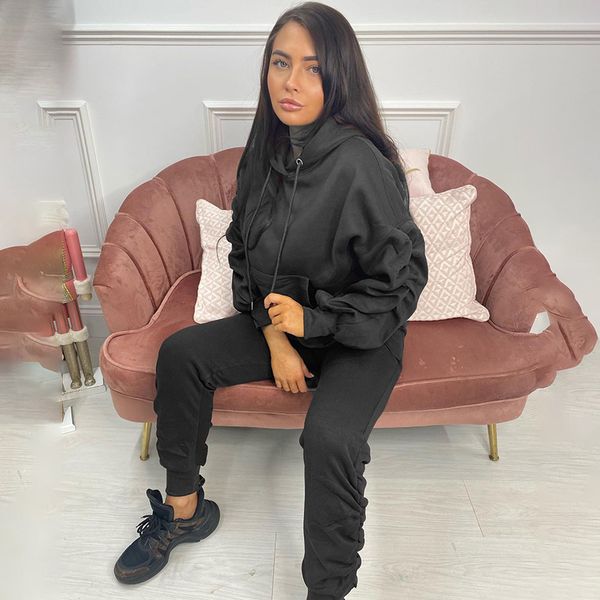 women casual sweatpant ruched cotton jogger autumn loose cargo pant streetwear trousers 2021 fashion female solid pants, Black;white
women casual sweatpant ruched cotton jogger autumn loose cargo pant streetwear trousers 2021 fashion female solid pants, Black;white