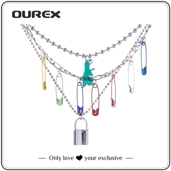 pendant necklaces ourex 2021 punk style multilayer metal lock pendent necklace simple design for women wedding party jewelry wholesale, Silver
pendant necklaces ourex 2021 punk style multilayer metal lock pendent necklace simple design for women wedding party jewelry wholesale, Silver