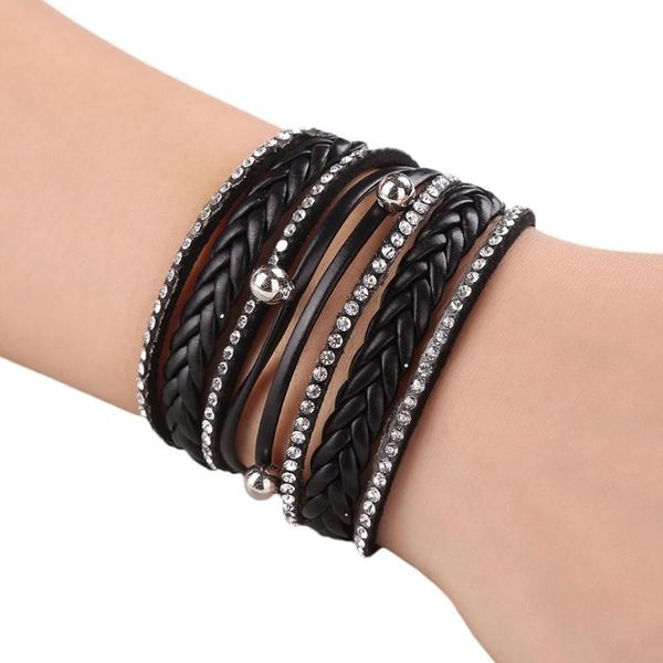 charm bracelets fashion multi layers braided shiny rhinestones bead velvet faux leather women bracelet wristband jewelry, Golden;silver
charm bracelets fashion multi layers braided shiny rhinestones bead velvet faux leather women bracelet wristband jewelry, Golden;silver
